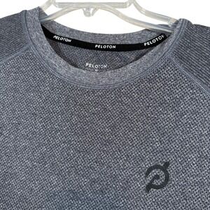 Peloton Mens Athletic Heather Gray Short Sleeve Performance T Shirt XL
